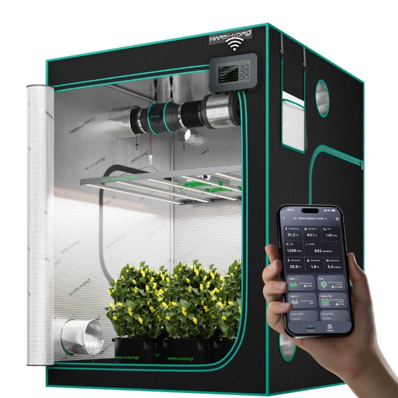 Grow Tent Complete Kit - Zestaw do uprawy roślin: 480W 4x4ft