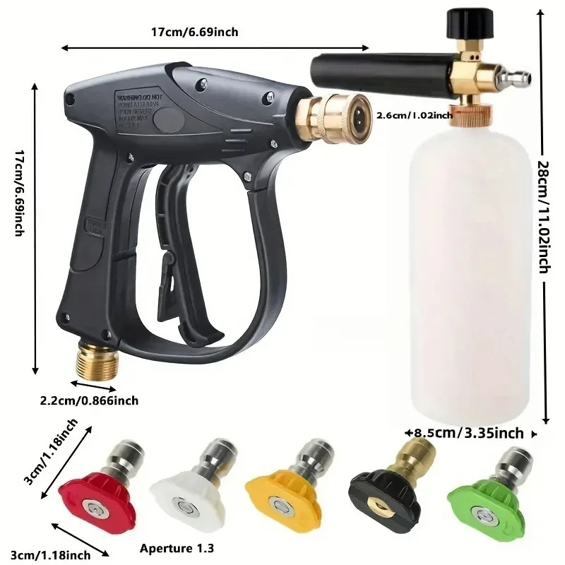 Smart Garden Hub - Pistolet do czyszczenia wysokociśnieniowego 3000PSI M22-14