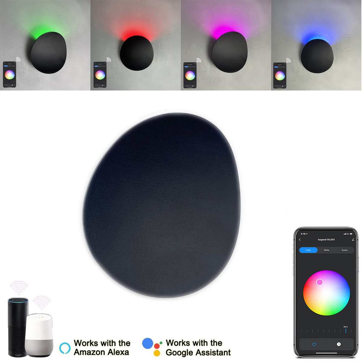 Smart Garden Rooms - 9W dioda LED RGBW lampa ścienna