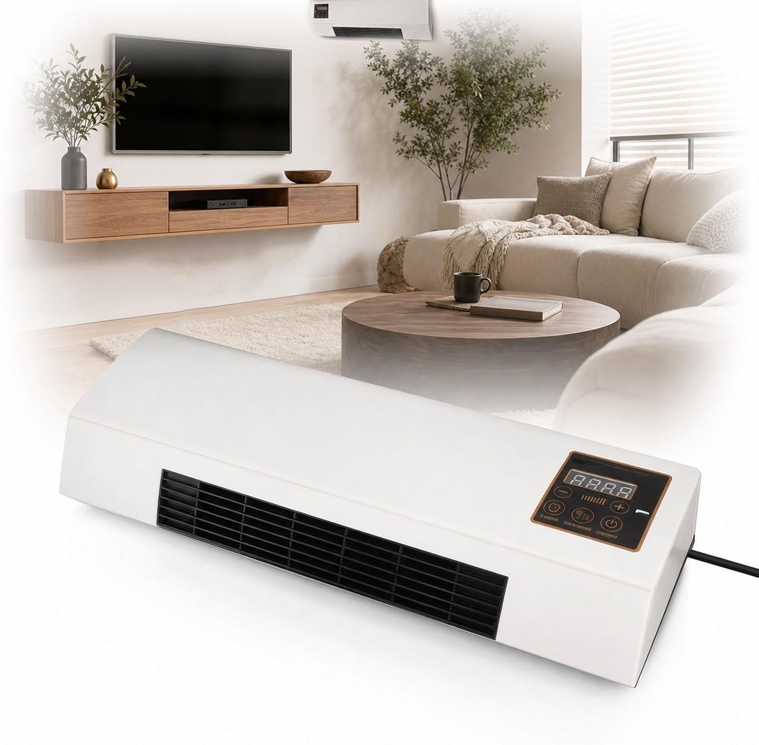 Smart Garden Offices - Klimatyzator ścienny z wentylatorem, 2-w-1: klimatyzacja