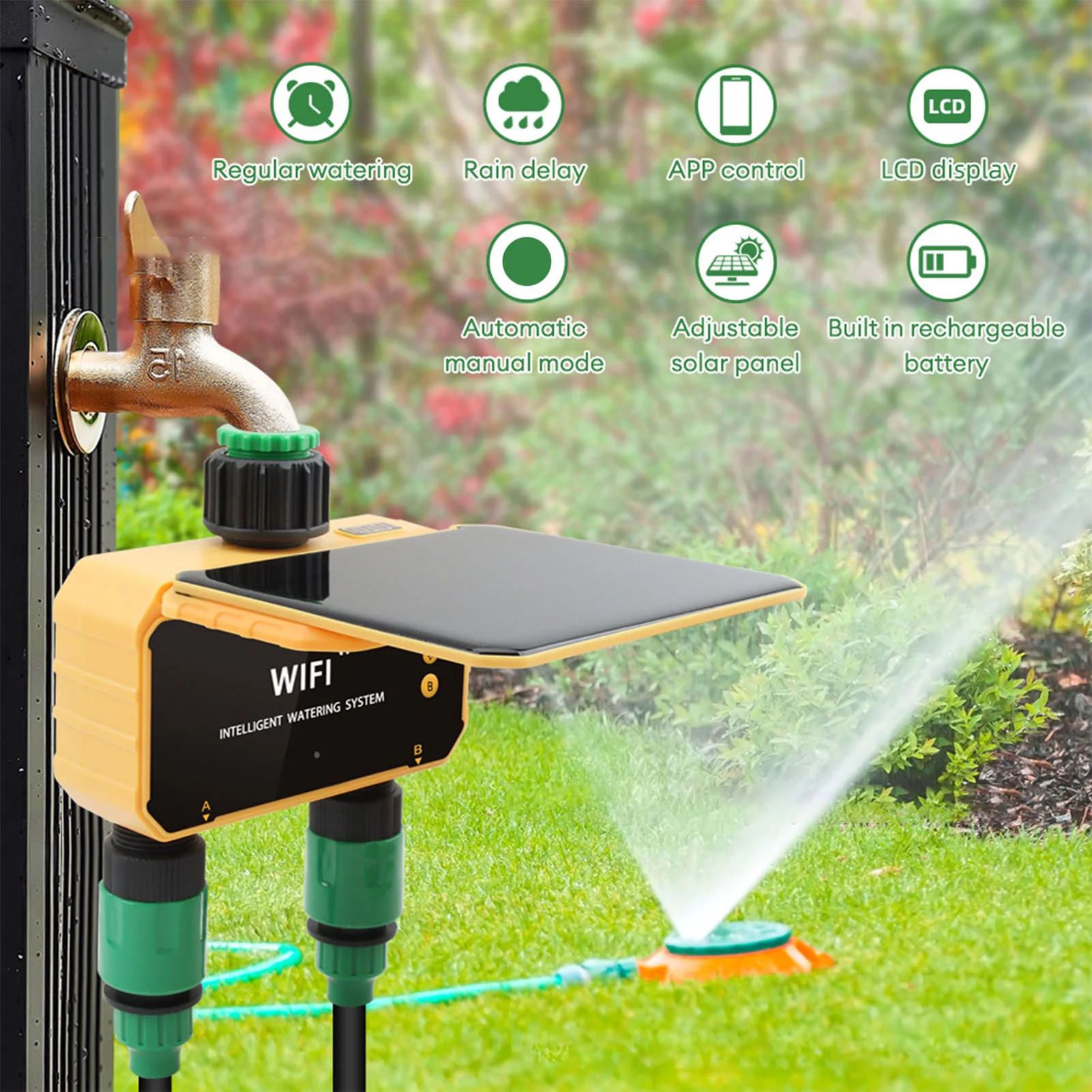 Smart Garden Watering - Solarny inteligentny timer do nawadniania WiFi