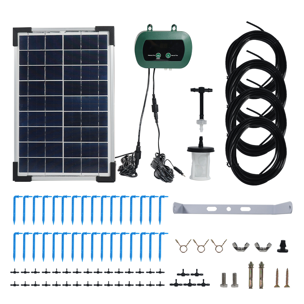 Smart Garden Watering - Sprzęt do hydroponiki solarnej, mikropompy kropelkowe,