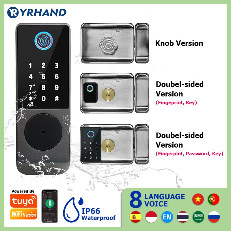 Smart Garden Lock - Tuya inteligentny zamek wodoodporna Wifi podwójna