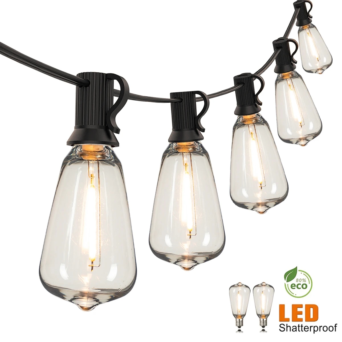 Smart Garden Hub - Lampki sznurkowe ST38 z wtyczką US