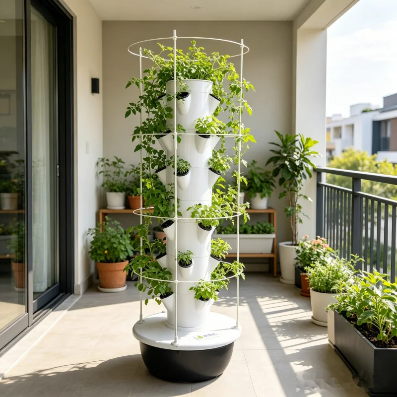 9-poziomowa aeroponiczna hydro – Smart Garden Tower recenzja i cena