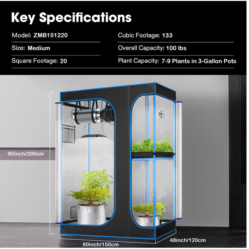 Kompletny zestaw do uprawy roś – Grow Tent Complete Kit recenzja i cena