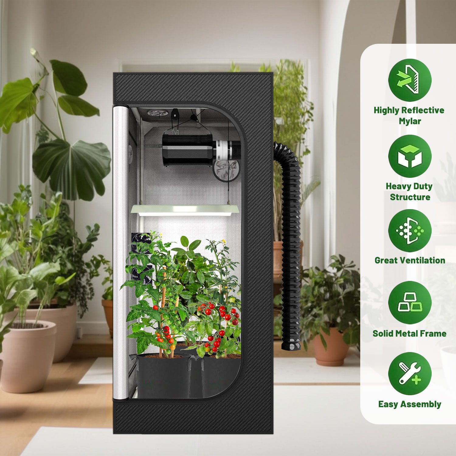 Kompletny zestaw namiotów do u – Grow Tent Complete Kit recenzja i cena