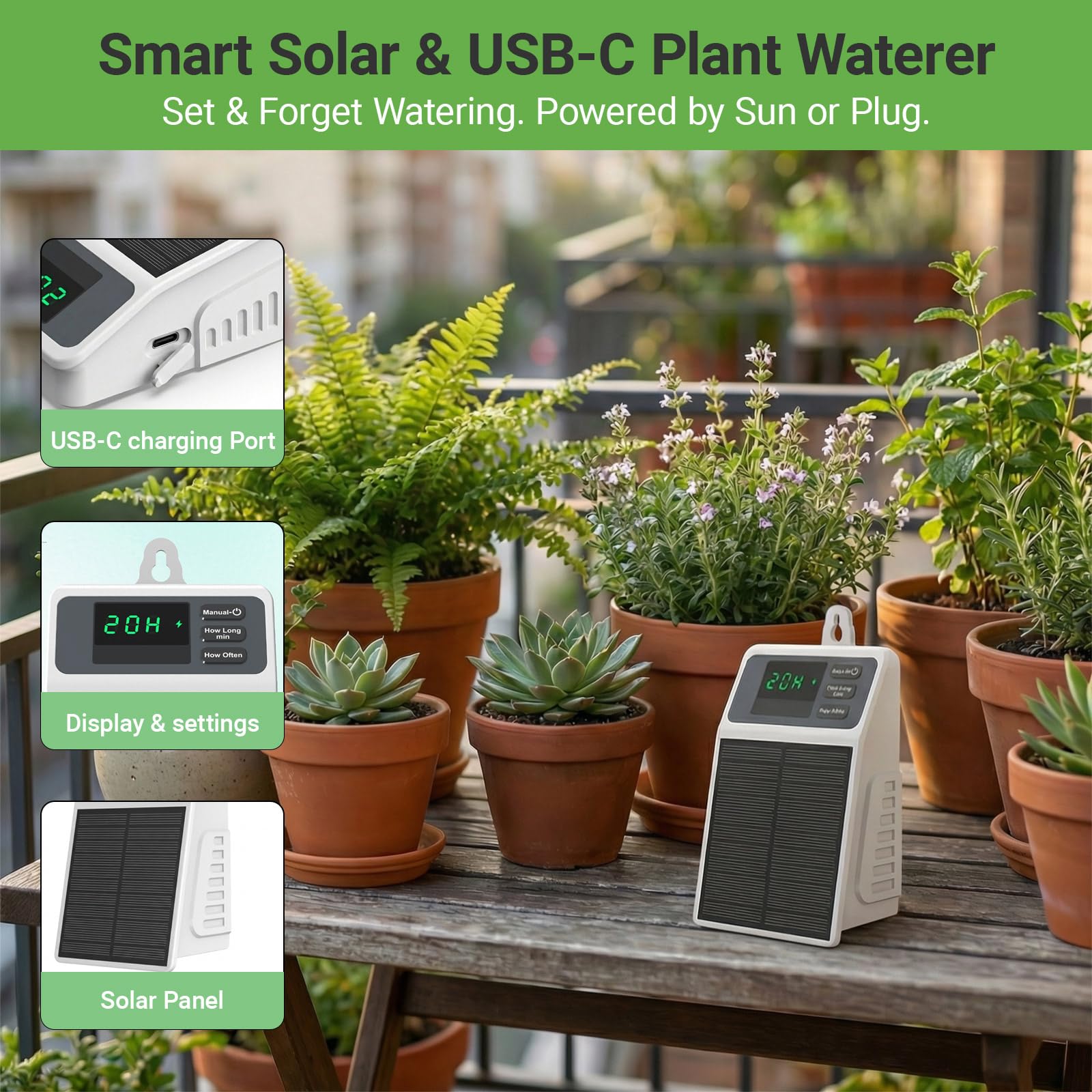 Ulepszony solarny system nawad – Smart Garden Tower recenzja i cena