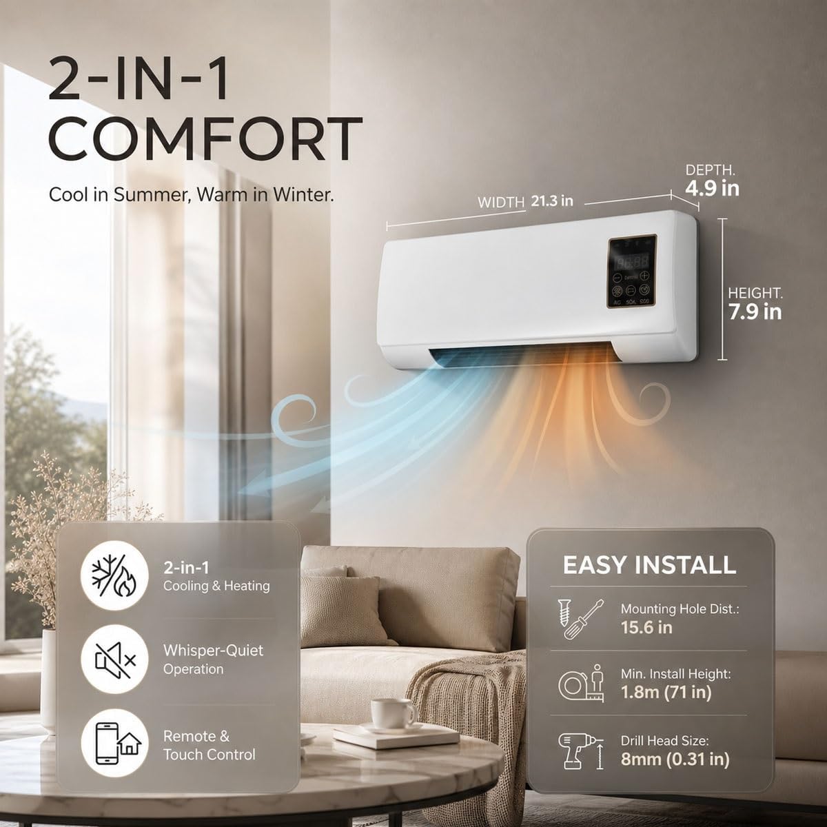 Klimatyzator ścienny z wentyla – Smart Garden Offices recenzja i cena