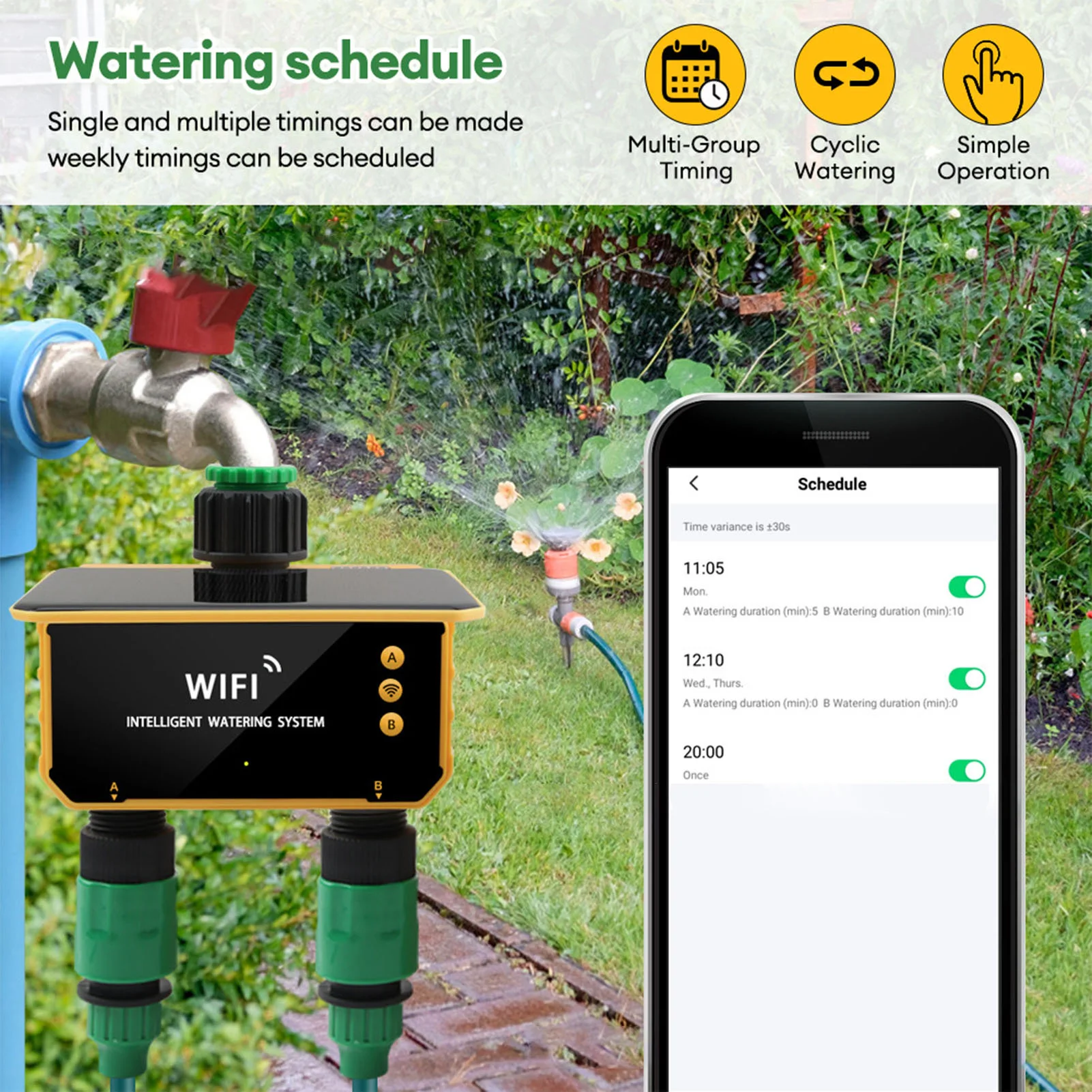 Solarny inteligentny timer do  – Smart Garden Watering recenzja i cena